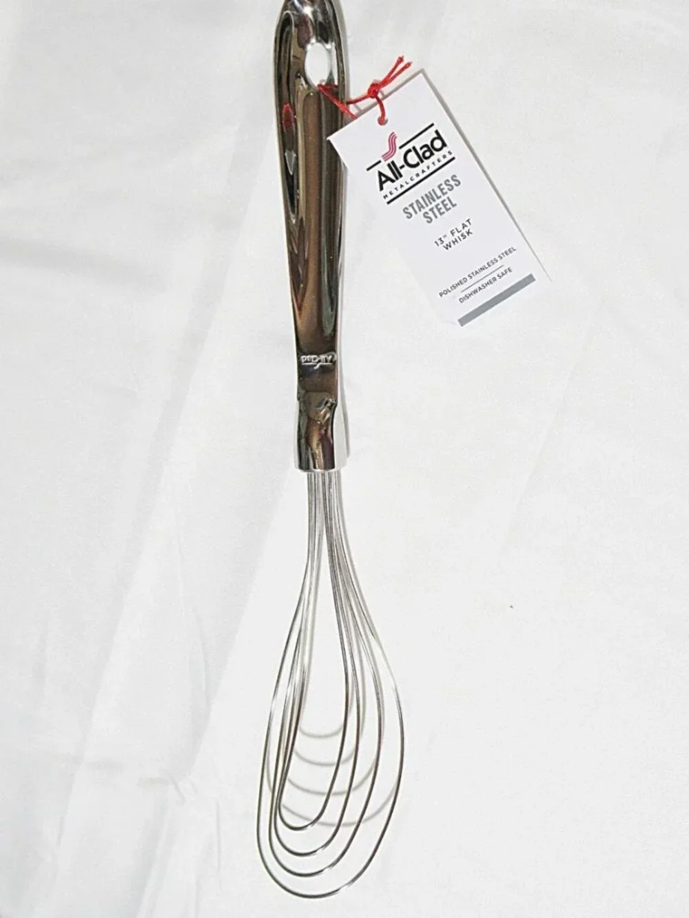 ALL CLAD Large Stainless Steel Flat Whisk 13” Brand New - NWT